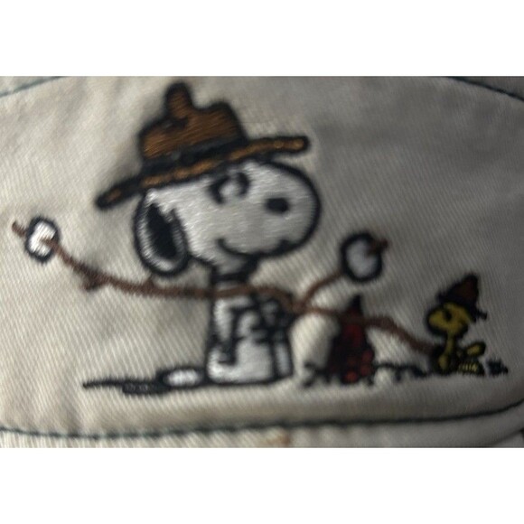Knott’s Berry Farm Souvenir Peanuts Snoopy Woodstock Camping Visor Hat Camo Vtg - Picture 5 of 8